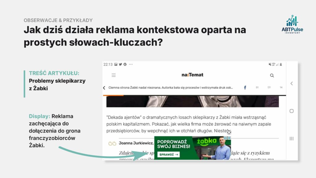 Reklama franczyzy w treści z negatywną narracją – błąd brand safety